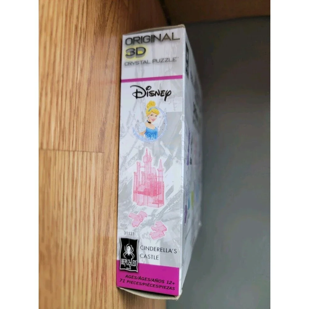 BePuzzled 3D Crystal Puzzle Disney Cinderella's Castle (Pink) 71 Pcs